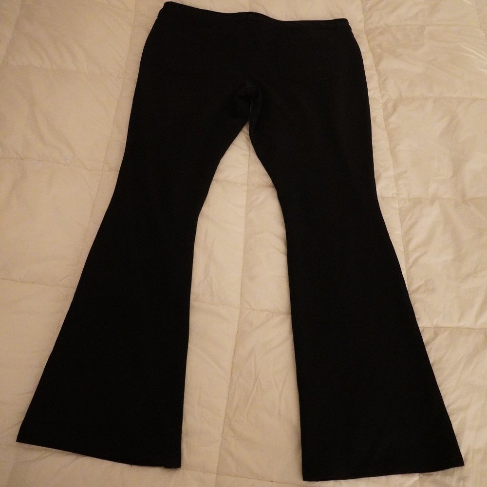 Black Flare Leg Slacks Mossimo Stretch 16